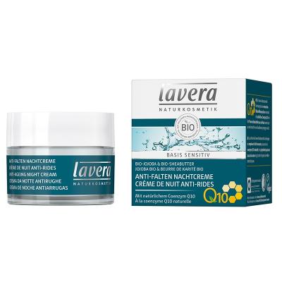 LAVERA  Basis Sensitiv cr&egrave;me de nuit anti-&acirc;ge Q10 50 ml 50 ml