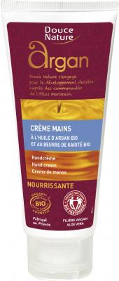 DOUCE NATURE  Cr&egrave;me mains nourrissante (huile d'argan et karit&eacute; bio)