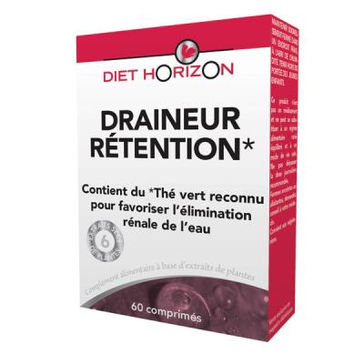 DIET HORIZON  Draineur R&eacute;tention 60 comprim&eacute;s 
