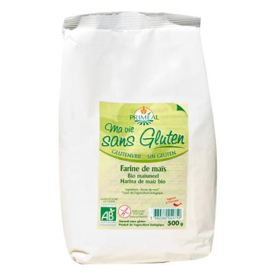 BIOCOP Farine de ma&iuml;s bio & sans gluten - 500 g - MA VIE SANS GLUTEN