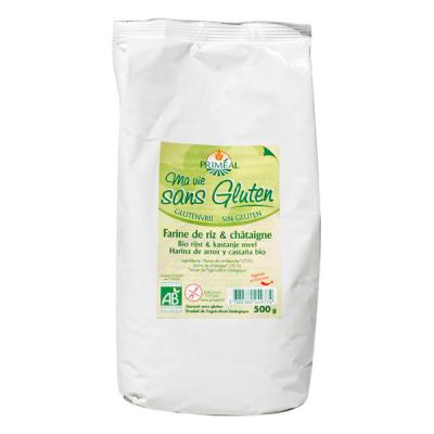 MA VIE SANS GLUTEN  Farine de Riz & Ch&acirc;taigne, 500 g