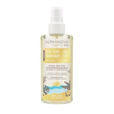 ALPHANOVA SUN  Huile s&egrave;che paradisiaque bio spray 125ml