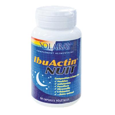 SOLARAY  IbuActin Nuit 30 Capsules V&eacute;g&eacute;tales - Bo&icirc;te 30 capsules