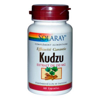 SOLARAY  Kudzu - 150 mg - 60 Capsules V&eacute;g&eacute;tales - Bo&icirc;te 60 capsules