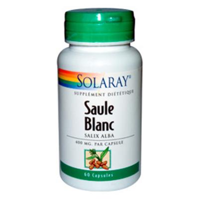 SOLARAY  Saule Blanc - 400 mg - 60 Caps. V&eacute;g. - Bo&icirc;te 60 capsules