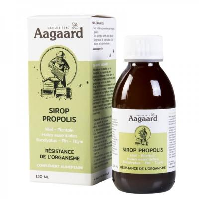AAGAARD  - Sirop propoline - sirop 150 ml - Nez et gorge prot&eacute;g&eacute;s