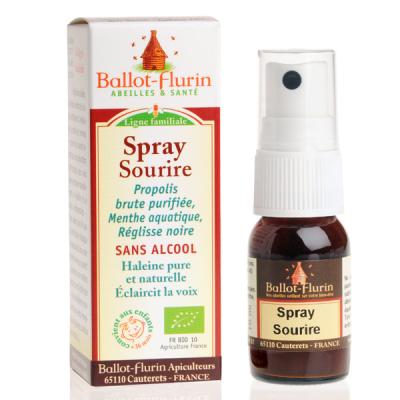 BALLOT FLURIN Ballot-Flurin - Spray Sourire - Propolis Blanche - Fabriqu&eacute; en France - Certifi&eacute; Pal&eacute;o - 15ml