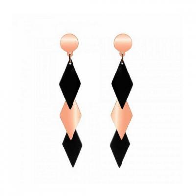 ANGELE M BIJOUX Boucles d'oreilles - B1816-ORROSE Acier Dor&eacute; - Ang&egrave;le M