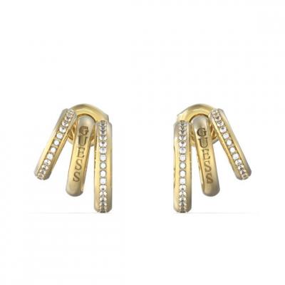 GUESS Boucles d'oreilles femme Crazy earrings acier dor&eacute; JUBE03302JWYG