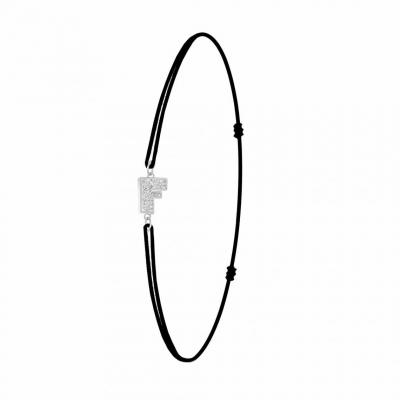 ATHEME Bracelet Femme Ath&egrave;me - BS082-SB049-F Tissu Argent