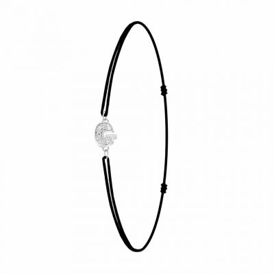 ATHEME Bracelet Femme Ath&egrave;me - BS082-SB049-G Tissu Argent