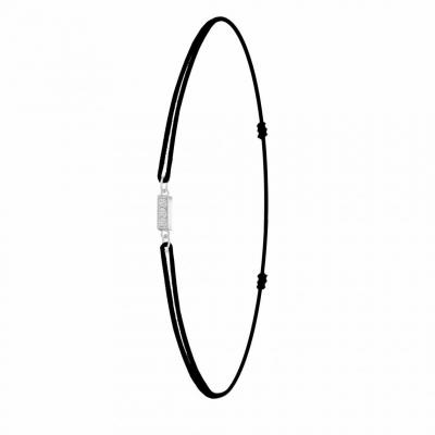 ATHEME Bracelet Femme Ath&egrave;me - BS082-SB049-I Tissu Argent