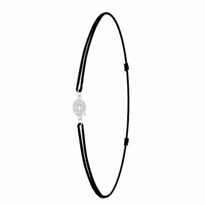 ATHEME Bracelet Femme Ath&egrave;me - BS082-SB049-Q Tissu Argent
