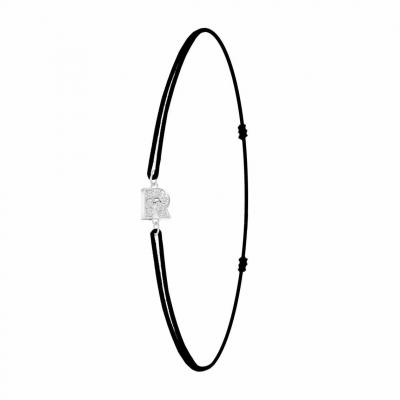 ATHEME Bracelet Femme Ath&egrave;me - BS082-SB049-R Tissu Argent