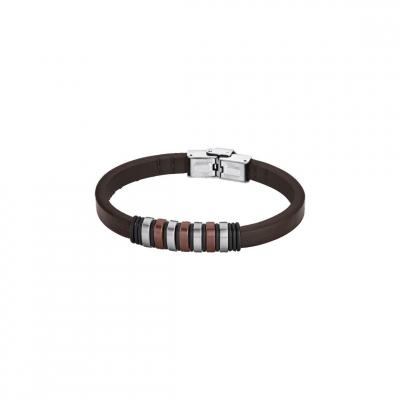LOTUS STYLE  Bracelet Marron Ls1827-2/3 Bijoux Femme/Homme Cuir Jls1827-2-3