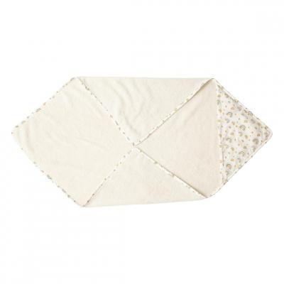 ATMOSPHERA CREATEUR D INTERIEUR Atmosphera - Cape de Bain b&eacute;b&eacute; - Coton - Beige - 75x75 cm