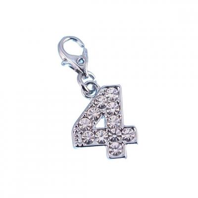SO CHARM BIJOUX Charms Et Perles So Charm - CH0007 - Charm Chiffre 4