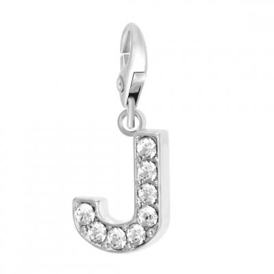 SO CHARM BIJOUX Charms Et Perles So Charm - CH0023-ARGENT - Charm Lettre J