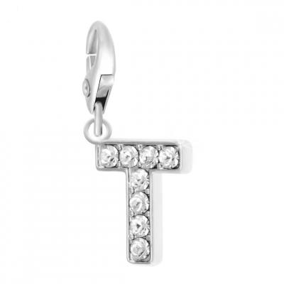 SO CHARM BIJOUX Charms Et Perles So Charm - CH0033-ARGENT - Charm Lettre T