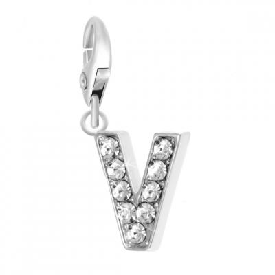 SO CHARM BIJOUX Charms Et Perles So Charm - CH0035-ARGENT - Charm Lettre V