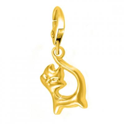 SO CHARM BIJOUX Charms Et Perles So Charm - CH0113-DORE - Charm Chat Dor&eacute;