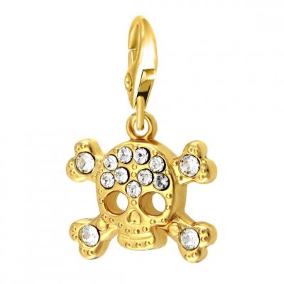 SO CHARM BIJOUX Charms Et Perles So Charm - CH0120-DORE - Charm T&ecirc;te De Mort