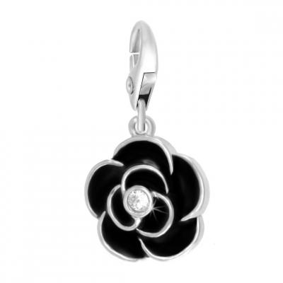 SO CHARM BIJOUX Charms Et Perles So Charm - CH0175-ARGENT - Charm Rose Noire