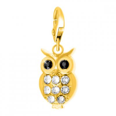 SO CHARM BIJOUX Charms Et Perles So Charm - CH0301-DORE - Charm Hibou Dor&eacute;
