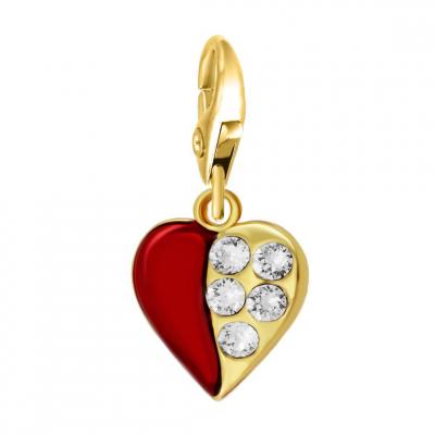 SO CHARM BIJOUX Charms Et Perles So Charm - CH0385-DORE - Charm Coeur Rouge