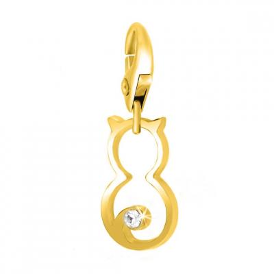 SO CHARM BIJOUX Charms Et Perles So Charm - CH0437-DORE - Charm Chat Dor&eacute;