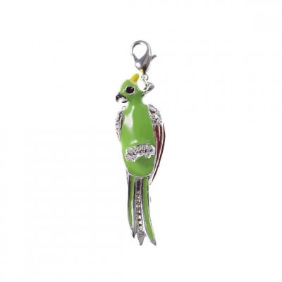SO CHARM BIJOUX Charms Et Perles So Charm - CH0552-ARGENT - Charm Perroquet Strass