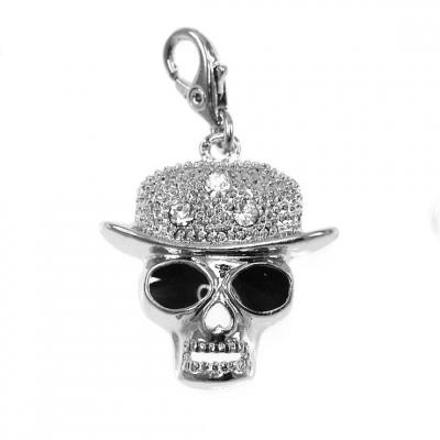 SO CHARM BIJOUX Charms Et Perles So Charm - CH0986-ARGENT - Charm T&ecirc;te De Mort