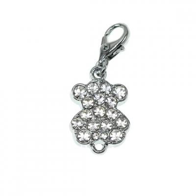 SO CHARM BIJOUX Charms Et Perles So Charm - CH1019-ARGENT-BLANC - Charm Nounours Blanc