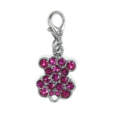 SO CHARM BIJOUX Charms Et Perles So Charm - CH1019-ARGENT-ROSE - Charm Nounours Rose