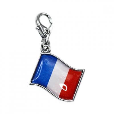 SO CHARM BIJOUX Charms Et Perles So Charm - CH1022-ARGENT - Charm Drapeau Fran&ccedil;ais
