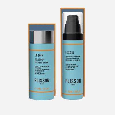 PLISSON Coffret Duo L'Irr&eacute;sistible Gel Douche 3-en-1 et Fluide Hydratant