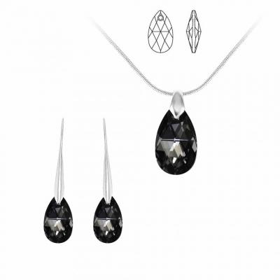 SO CHARM BIJOUX Collier et pendentif So Charm cristal goutte noire - Collier Femme