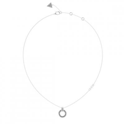 GUESS BIJOUX Collier femme  JUBN03159JWRH - CIRCLE LIGHTS Acier Argent