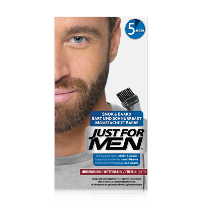 JUST FOR MEN COLORATION BARBE Ch&acirc;tain - Couleur naturelle-
