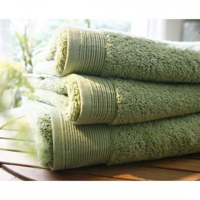 BLANC DES VOSGES Drap de bain micro-coton 600 grm&sup2; uni  Vert