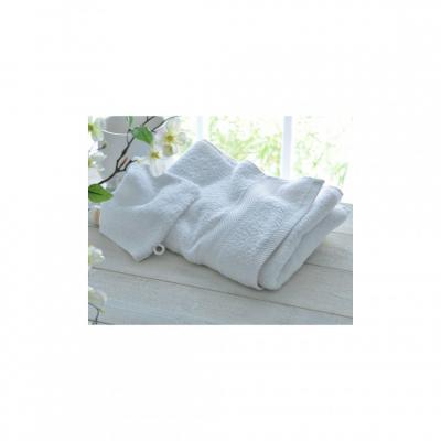 BECQUET Drap De Bain Uni Laur&eacute;at 450 GM2 - Blancvoir