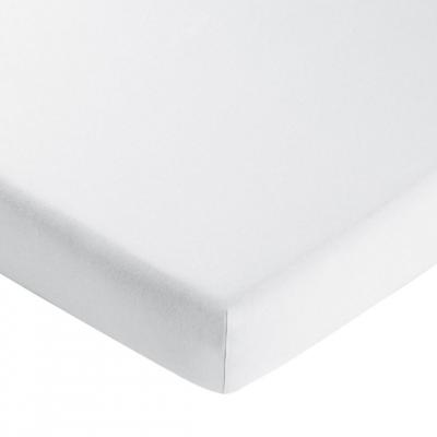 BECQUET Drap-Housse 180x200 En Lin Lav&eacute; Blanc