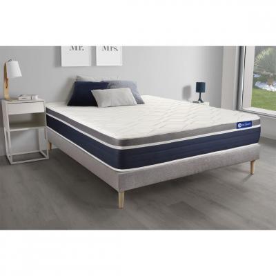 ACTISOM Matelas + sommier 200x200 latex et m&eacute;moire de forme  - Actilatex confort