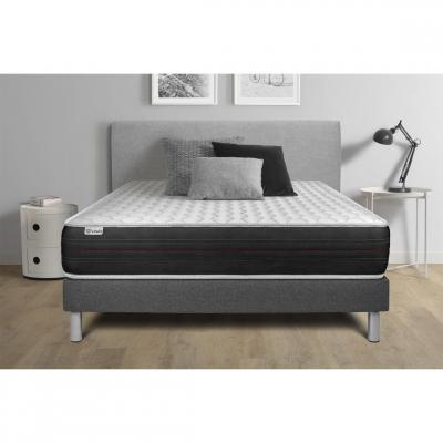 VITALIT Ensemble matelas ressorts ensach&eacute;s + sommier 140x190 cm  - VITALSPRING