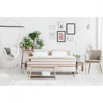 MARMOTTES & CO Ensemble Le Doux M&eacute;moire de forme Sommier Blanc