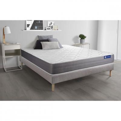 ACTISOM Matelas + sommier 140x190 latex et m&eacute;moire de forme  - Actilatex dream