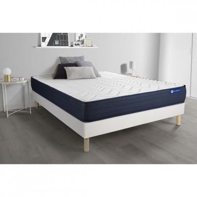 ACTISOM Matelas + sommier 140x190 latex et m&eacute;moire de forme  - Actilatex life