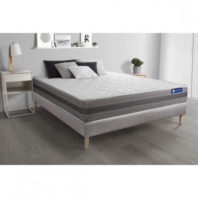 ACTISOM Matelas + sommier 200x200 latex et m&eacute;moire de forme  - Actilatex relax