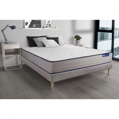 ACTISOM Matelas + sommier 200x200 latex et m&eacute;moire de forme  - Actilatex form