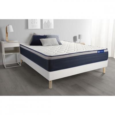 ACTISOM Matelas + sommier 90x200 latex et m&eacute;moire de forme  - Actilatex max